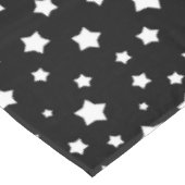 Zwart-wit stertonpatroon tafelkleed (Gekanteld)