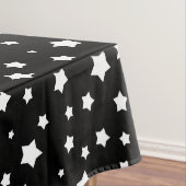 Zwart-wit stertonpatroon tafelkleed (Voorbeeld)