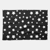 Zwart-wit stertonpatroon theedoek (Horizontaal)