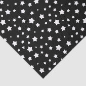 Zwart-wit stertonpatroon tissuepapier (Detail)