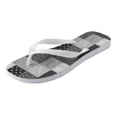zwart-wit  stijl patchwork teenslippers (Schuin)