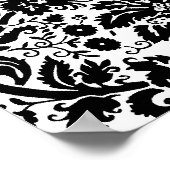 Zwart-wit, stijlvol demaspatroon poster (Hoek)