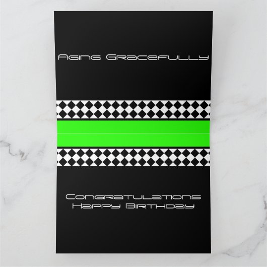 Zwart wit stijlvol kaart (Binnen)