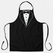 Zwart-wit stijlvolle Classy Tuxedo Schort (Voorkant)