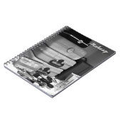 Zwart-wit Stilleven Make-up Foto Notitieboek (Linkerzijde)