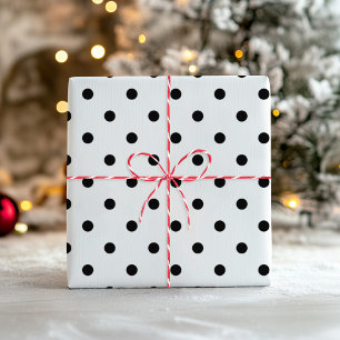 Zwart-wit stippelzout en peper Mix Inpakpapier Vel