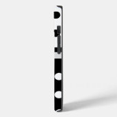 Zwart-Wit Stippen Case-Mate iPhone Hoesje (Achterkant / Links)