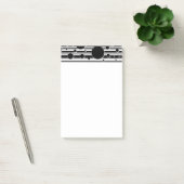 Zwart-wit Stippen en Strepen Post-it® Notes (Kantoor)