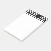 Zwart-wit Stippen en Strepen Post-it® Notes (Schuin)