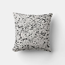 Zwart-wit Stippen Patroon Kussen
