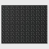 Zwart-wit stippenpatroon cadeaupapier (Vlak)