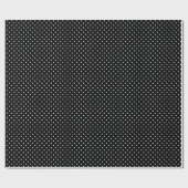 Zwart-wit stippenpatroon cadeaupapier (Vlak)
