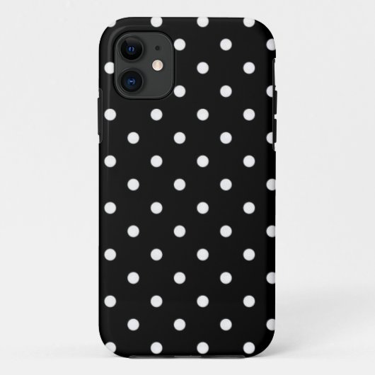 Zwart-Wit Stippenpatroon Case-Mate iPhone Case (Achterkant)