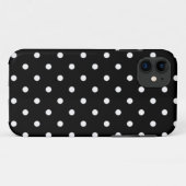 Zwart-Wit Stippenpatroon Case-Mate iPhone Case (Achterkant (horizontaal))