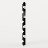 Zwart-wit stippenpatroon Case-Mate iPhone case (Achterkant/rechts)