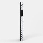 Zwart-wit stippenpatroon Case-Mate iPhone case (Achterkant/rechts)