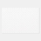 Zwart-wit Stippenpatroon Inpakpapier Vel (Voorkant)