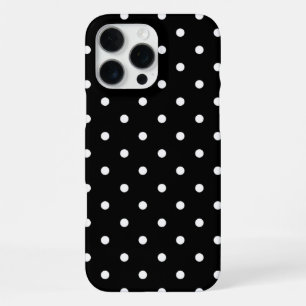 Zwart & Wit Stippenpatroon iPhone 16 Pro Max Stevi Hoesje