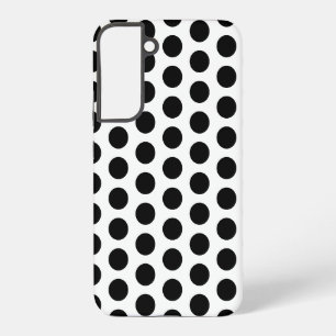 Zwart-wit stippenpatroon samsung galaxy hoesje