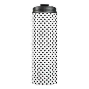 Zwart Wit Stippenpatroon Thermosbeker