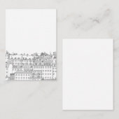 Zwart-wit Stockholm Notitiekaartje (Voorkant / Achterkant)