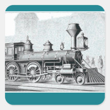 Zwart-wit Stoomtrein Illustratie