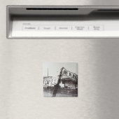 Zwart-wit straatteken magneet (Insitu (Vaatwasser))