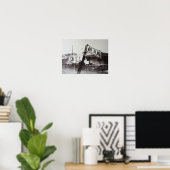 Zwart-wit straatteken poster (Thuiskantoor)