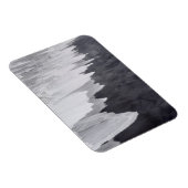 Zwart-wit strand landschap magneet (Rechterzijde)