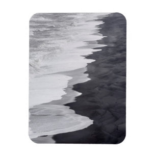 Zwart-wit strand landschap magneet