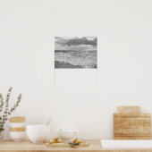 Zwart-wit strand Ocean Zee Foto 194 Poster (Keuken)