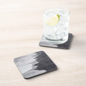 Zwart-wit strand schilderachtig drankjes onderzetter (Rechterzijde)