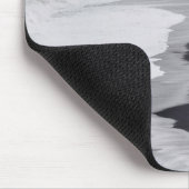 Zwart-wit strand schilderachtig muismat (Hoek)