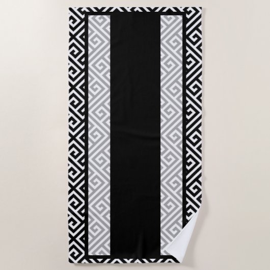 Zwart-wit Strandlaken (Voorkant)