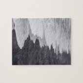Zwart-wit strandlandschap legpuzzel (Horizontaal)