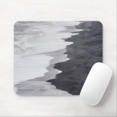 Zwart-wit strandlandschap muismat (Met muis)