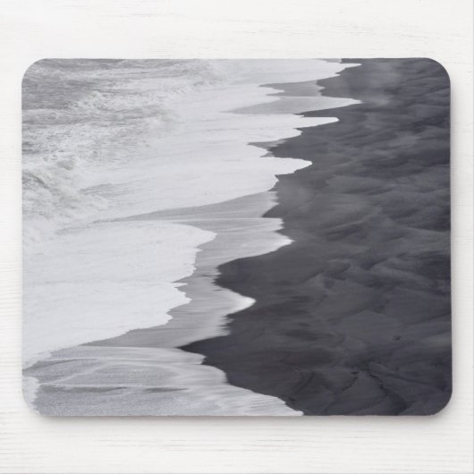 Zwart-wit strandlandschap muismat (Voorkant)