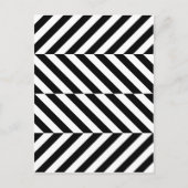 Zwart-wit streekpatroon briefkaart (Voorkant)