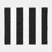Zwart-wit streekpatroon fleece deken (Voorkant (Horizontaal))