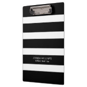 Zwart-wit streekpatroon klembord (Links)