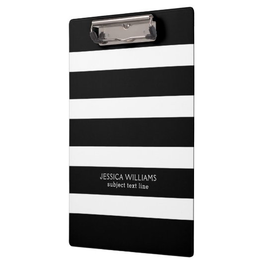 Zwart-wit streekpatroon klembord (Links)