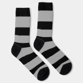 Zwart-wit streekpatroon sokken (Rechts)