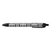 Zwart-wit streekpatroon zwarte inkt pen (Bodem)