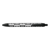 Zwart-wit streekpatroon zwarte inkt pen (Achterkant)