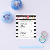 Zwart-wit streep - babymeisje - Prijs rechts Flyer (Enkel)