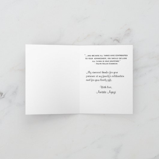 Zwart Wit Streep Bedankt voor AA (Binnen)