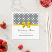 Zwart Wit Streep Damast Blauw Lint Servet (Insitu)