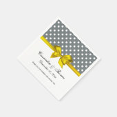 Zwart Wit Streep Damast Blauw Lint Servet (Hoek)