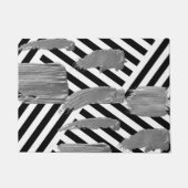 Zwart-wit streep deurmat (Voorkant)