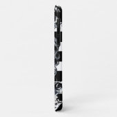 Zwart & Wit Streep Dia de los Muertos Suiker Sched Case-Mate iPhone Case (Achterkant/links)